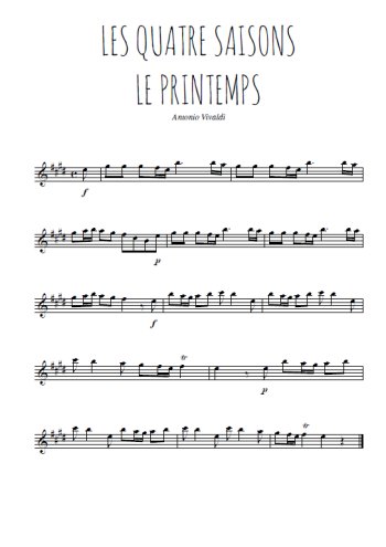 Les quatre saisons, Le Printemps